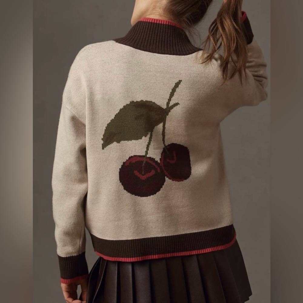 NWT! Anthropologie Montana Mock-Neck Half-Zip
Sweater by Maeve - Size Small 🪇